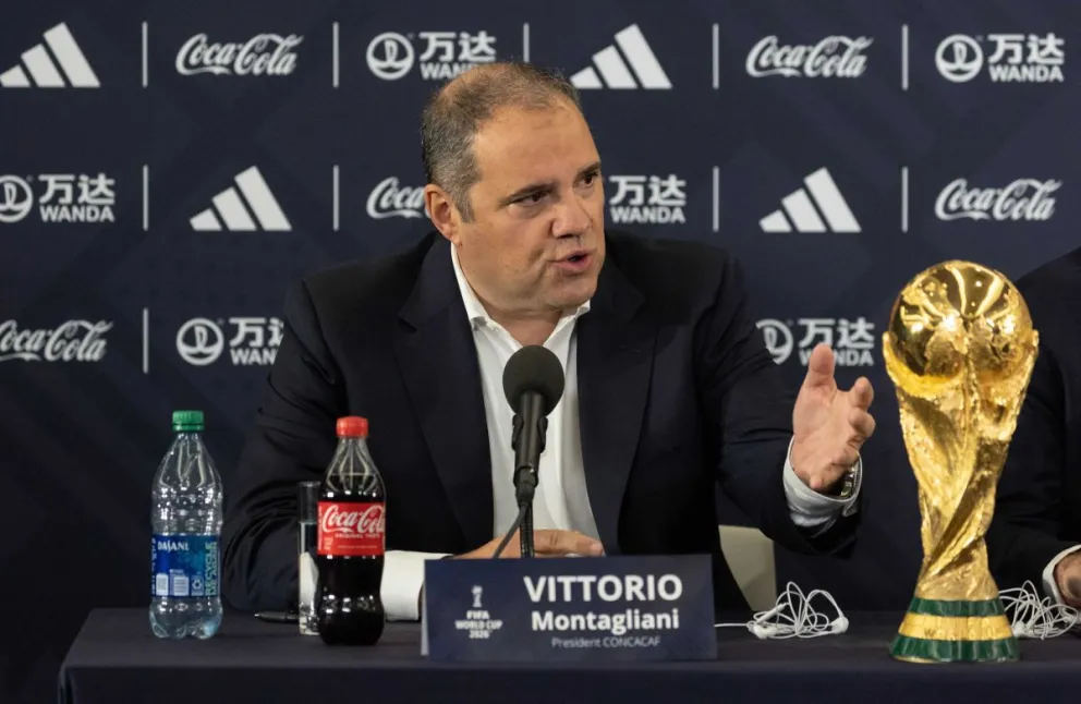 Fotografía de archivo de Víctor Montagliani, presidente de la Concacaf. Crédito: TUDN