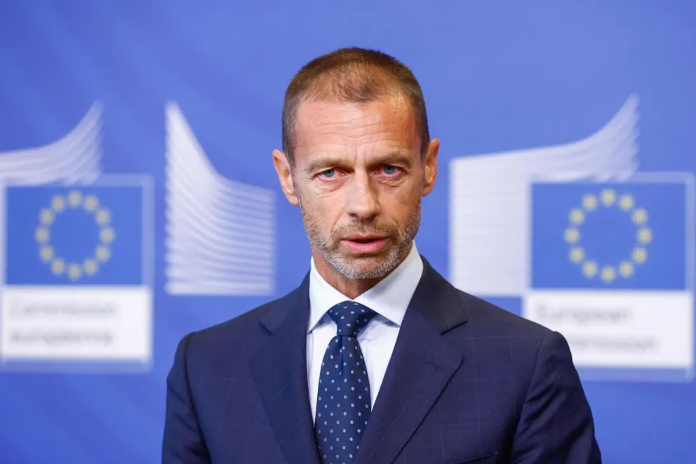 Aleksander Ceferin, presidente de la UEFA. Foto: EFE.