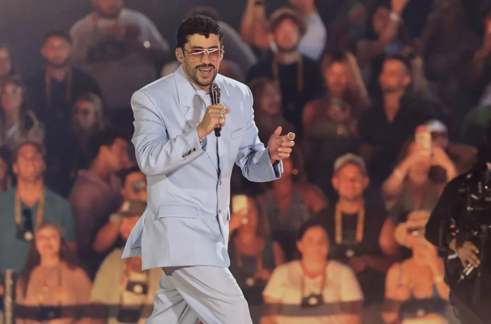 El cantante puertorriqueño Bad Bunny, en San Juan (Puerto Rico). Foto: EFE