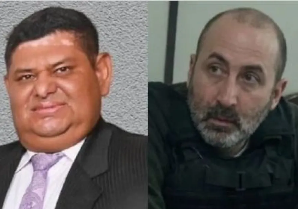 El abogado Ernesto Giraldez y su defendido Fernando Cerimedo. Foto: RRSS
