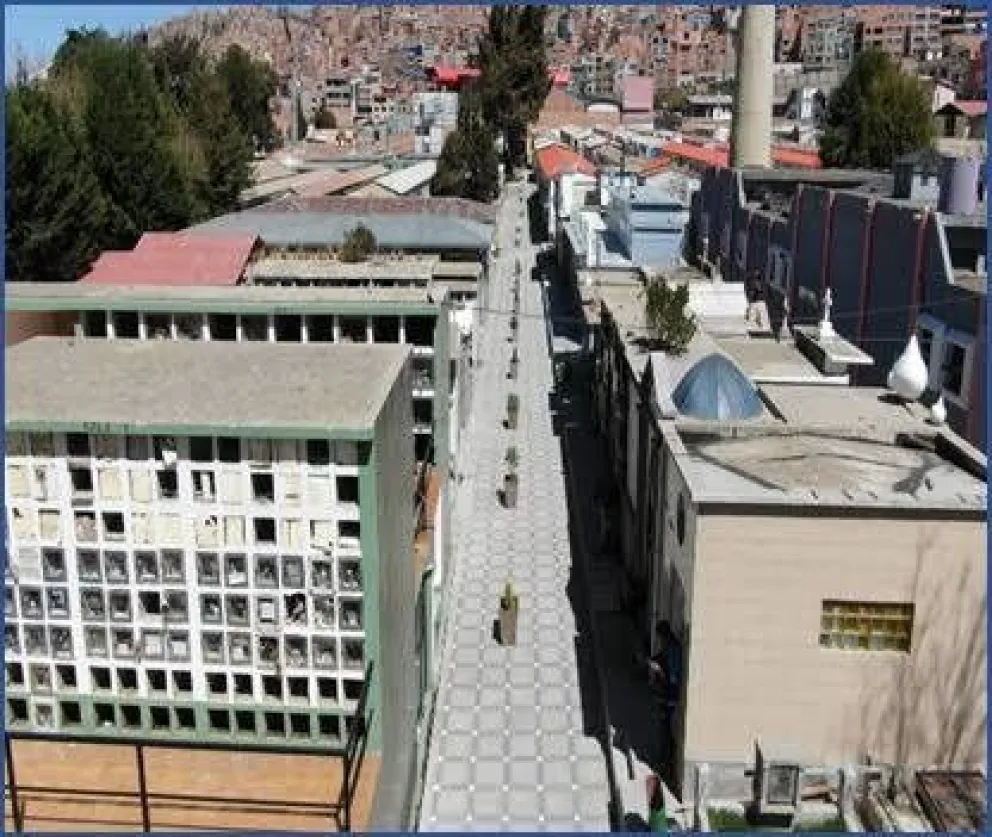 Tumbas del Cementerio General de La Paz. Foto: Alcaldía de La Paz