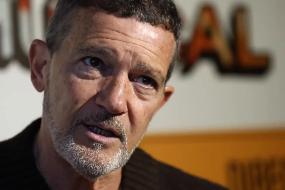 Antonio Banderas, durante una entrevista con EFE, en Madrid. 