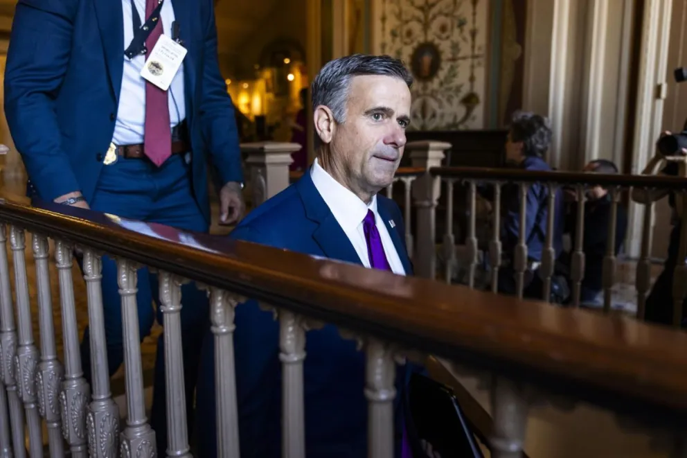 El director de la Agencia Central de Inteligencia (CIA) John Ratcliffe, el pasado 7 de enero de 2026 en el Capitolio de los Estados Unidos. Foto: EFE 