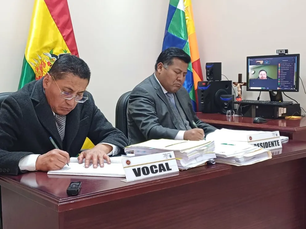  Vocales de la Sala Constitucional Tercera del Tribunal Departamental de Justicia (TDJ) de La Paz. Foto: Defensoría del Pueblo