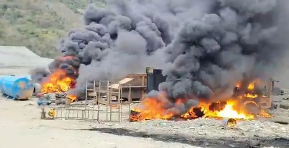 La minería ilegal en La Asunta provocó la reacción de los habitantes. Foto: ABI