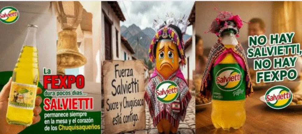 Imágenes creadas por seguidores de Salvietti para expresar su apoyo. Foto: Capturas
