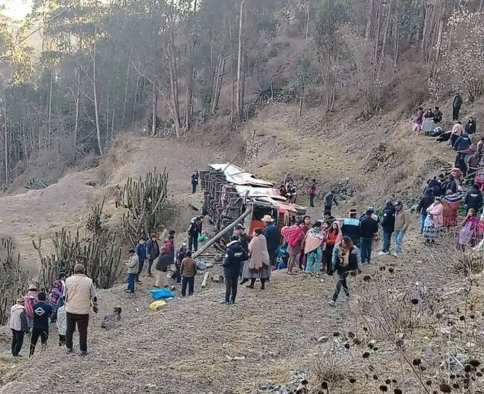 El accidente ocurrió este sábado. Foto: RRSS/Unitel