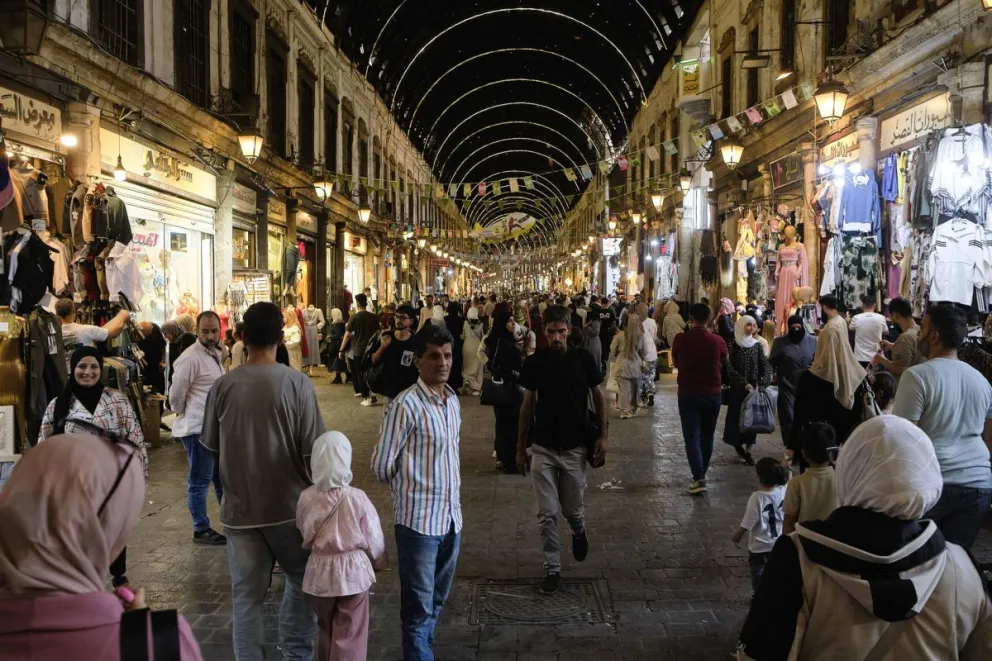 Las calles de Damasco y los sitios de interés vuelven a llenarse de visitantes, donde el sector turístico registra su mayor crecimiento en más de una década. Foto: EFE 