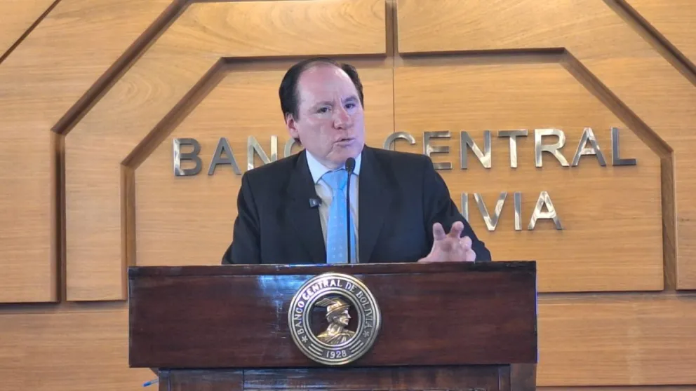 El presidente del BCB, David Espinoza, justifica el tipo de cambio flexible. Foto: Visión 360