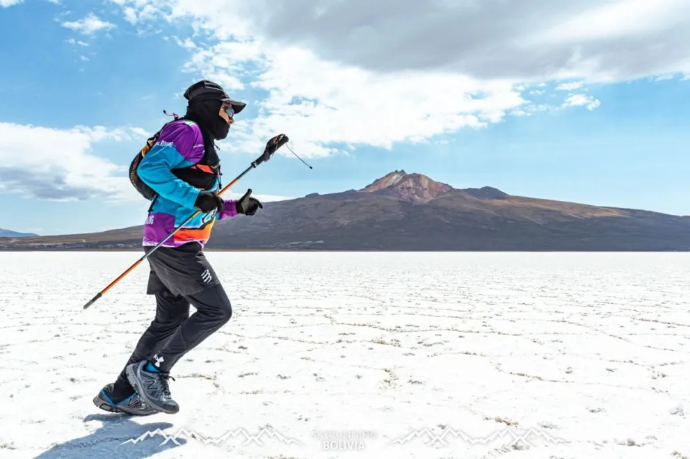 Un corredor durante una prueba pasada. Foto: Skyrunning Bolivia.