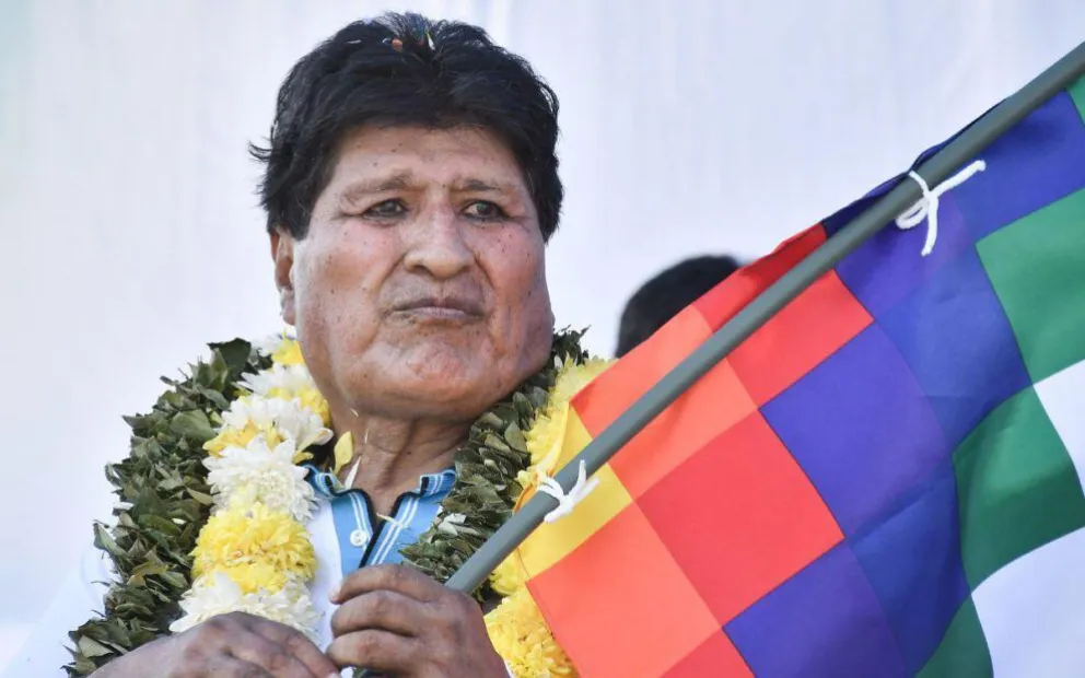 El expresidente Evo Morales. Foto EFE