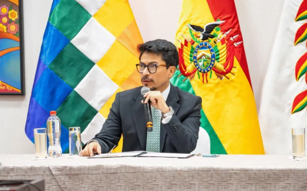 Una imagen referencial del ministro de la Presidencia, Fernando Aramayo. Foto: X del Ministerio de la Presidencia