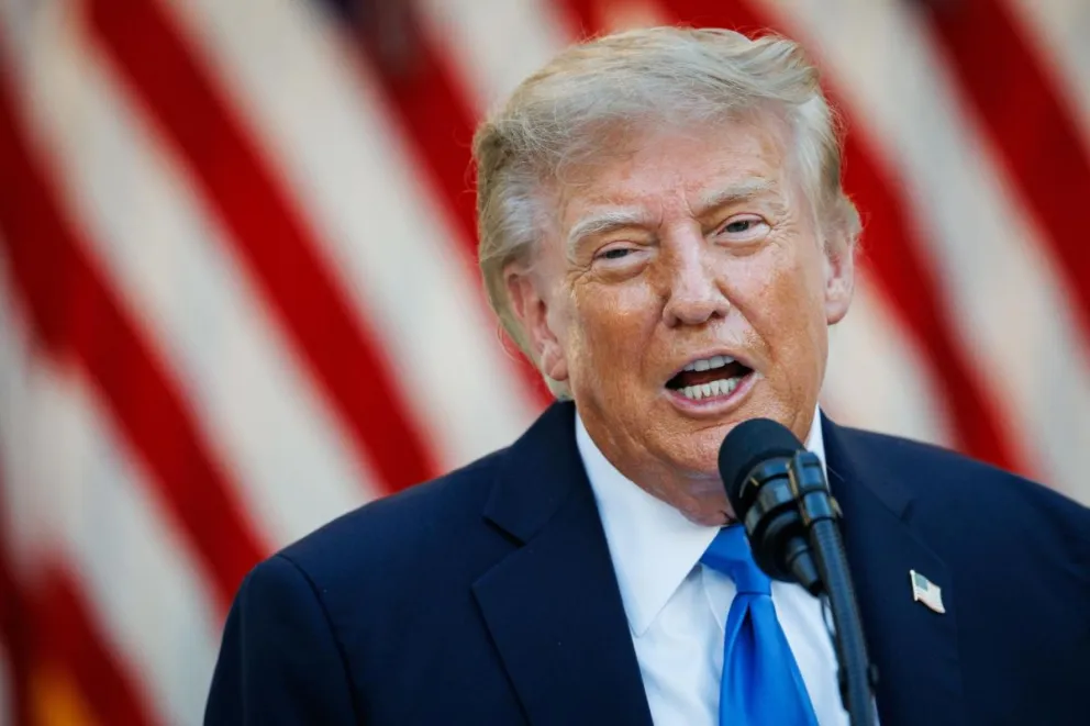 El presidente de Estados Unidos, Donald Trump, durante un acto celebrado el miércoles. Foto: EFE 