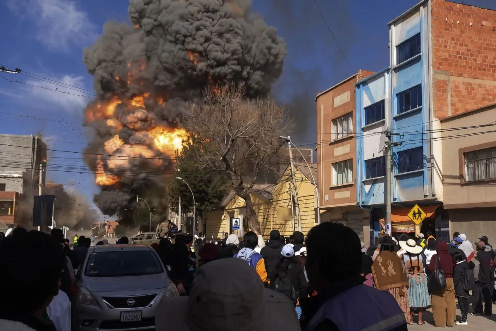 La explosión en Vicha. Foto; APG