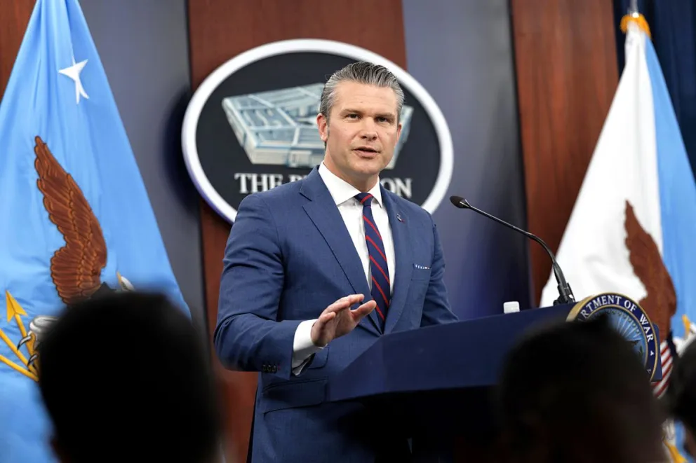 El secretario de Defensa de EE.UU., Pete Hegseth. Foto: EFE