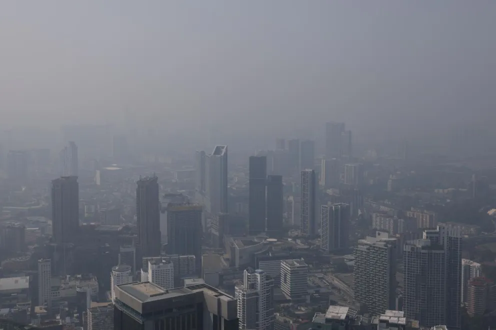 Contaminación hoy en Kuala Lumpur, Malaysia. Foto: EFE