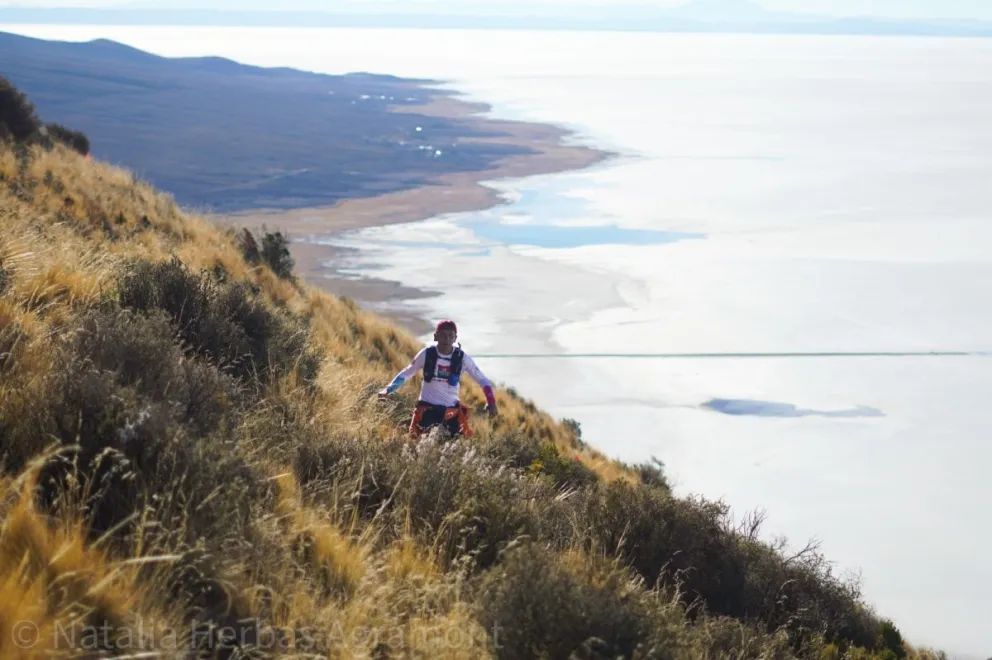 Un atleta en plena competencia del fin de semana. Foto: Skyrunning Bolivia.
