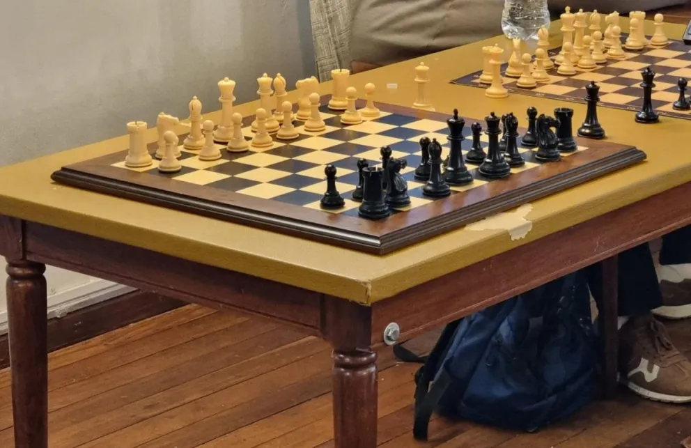 Un tablero con sus fichas de ajedrez. Foto: Club Blitz.