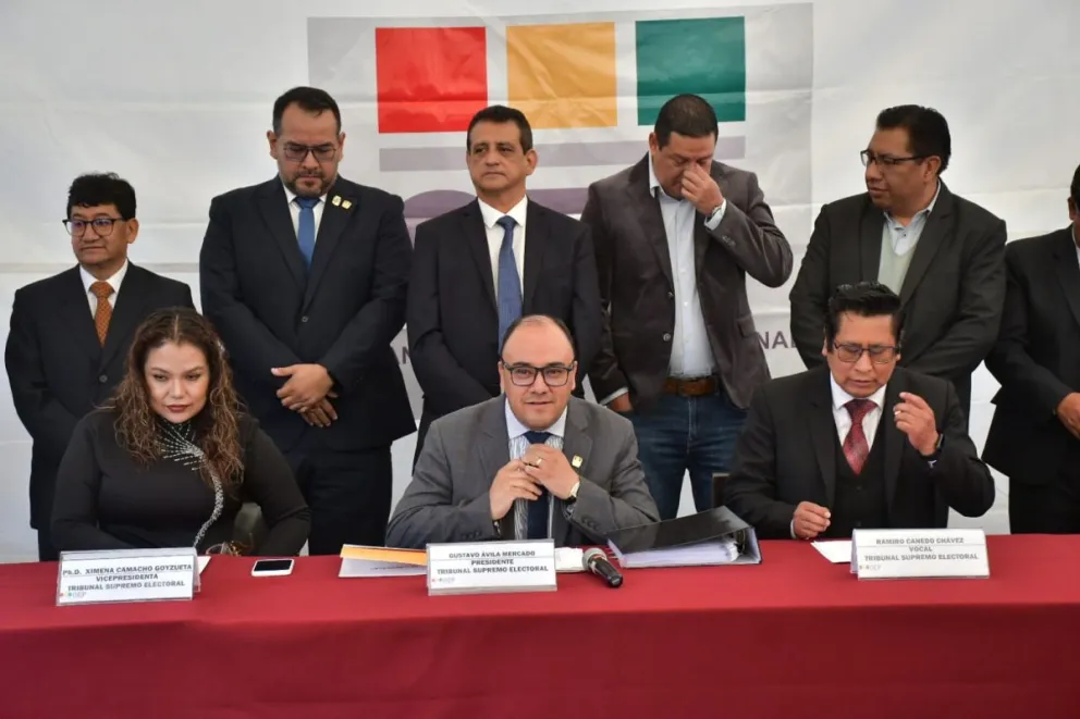 El presidente del TSE, Gustavo Ávila. Foto: APG 