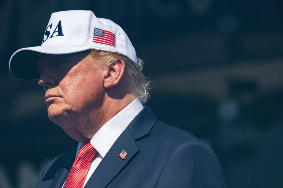 El presidente estadounidense, Donald Trump, durante un evento este martes en Washington D. C., EE. UU. Foto: EFE