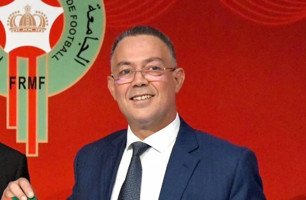 Fouzi Lekjaa, presidente de la Federación Real Marroquí de Fútbol (FRMF). Crédito: barlamantoday.com