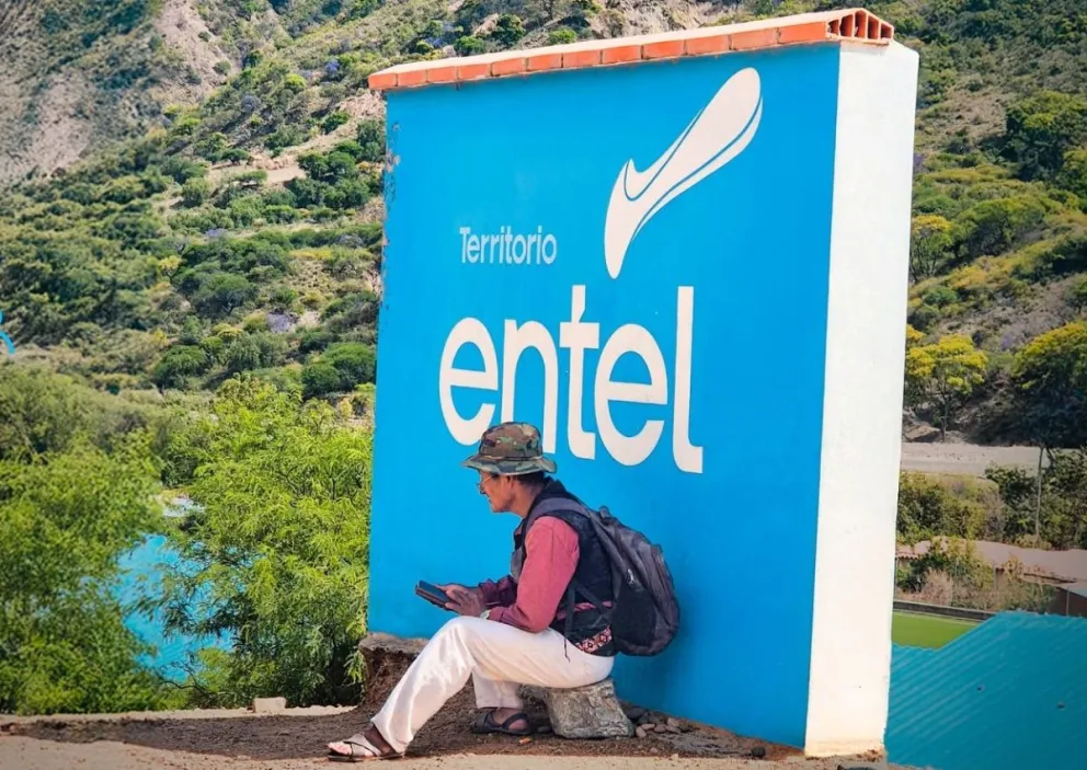 Una publicidad de Entel en Chuquisaca. Foto: Entel 