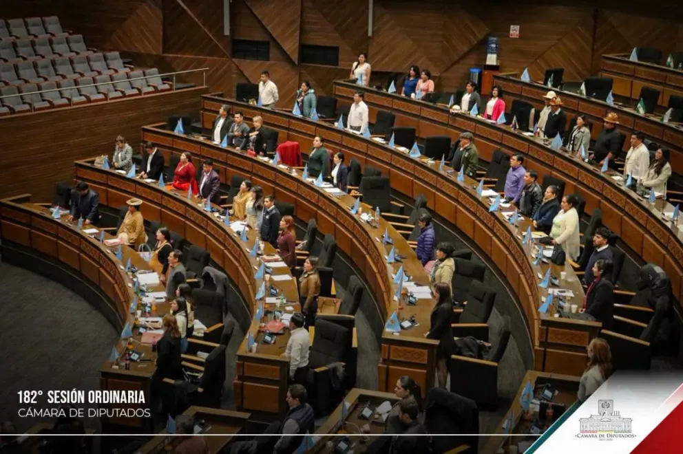 La sesión del pleno de la Cámara de Diputados. Foto: Cámara de Diputados