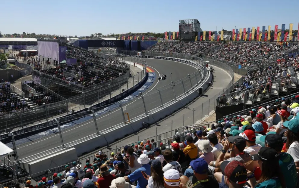 Vista general del nuevo circuito de Madring, en Madrid, durante las pruebas de este sábado. Foto: EFE