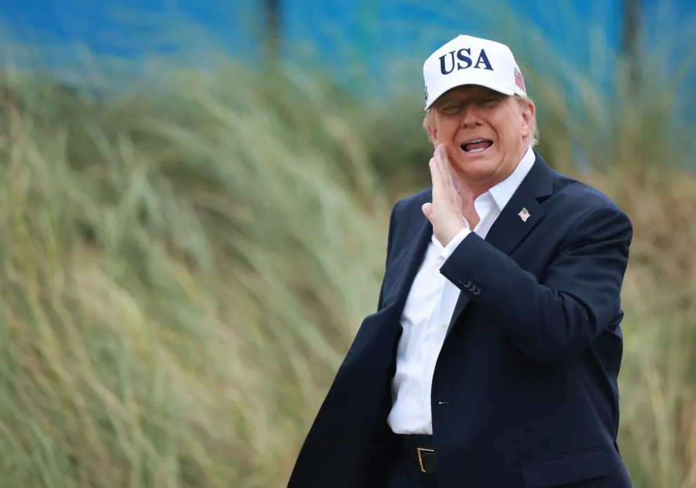 El presidente de Estados Unidos, Donald Trup, durante una visita a Irlanda este fin de semana. EFE/Neil Hall