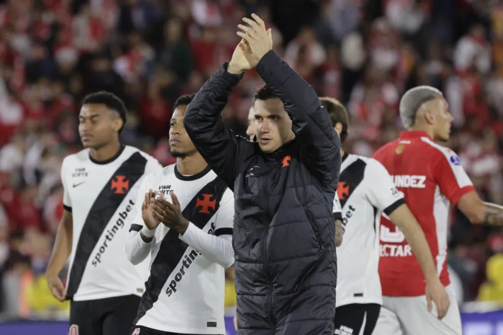 Los jugadores de Vasco da Gama esperan sellar este martes en Río de Janeiro su paso a las semifinales de la Copa Sudamericana ante un Independiente Santa Fe. Foto: EFE
