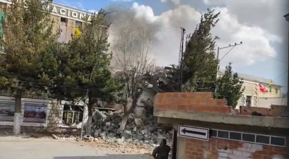 El 4 de septiembre se registraron dos explosiones en el Cuartel Bolívar de Viacha. Foto: ABI