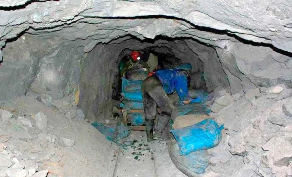 Un socavón de las minas de Potosí. Foto El Potosí