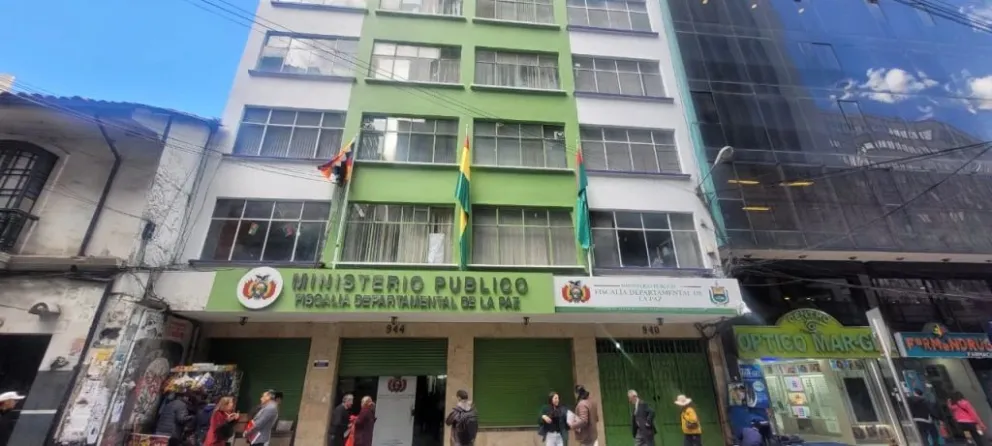 Fachada del Ministerio Público de La Paz. Foto Defensoría del Pueblo