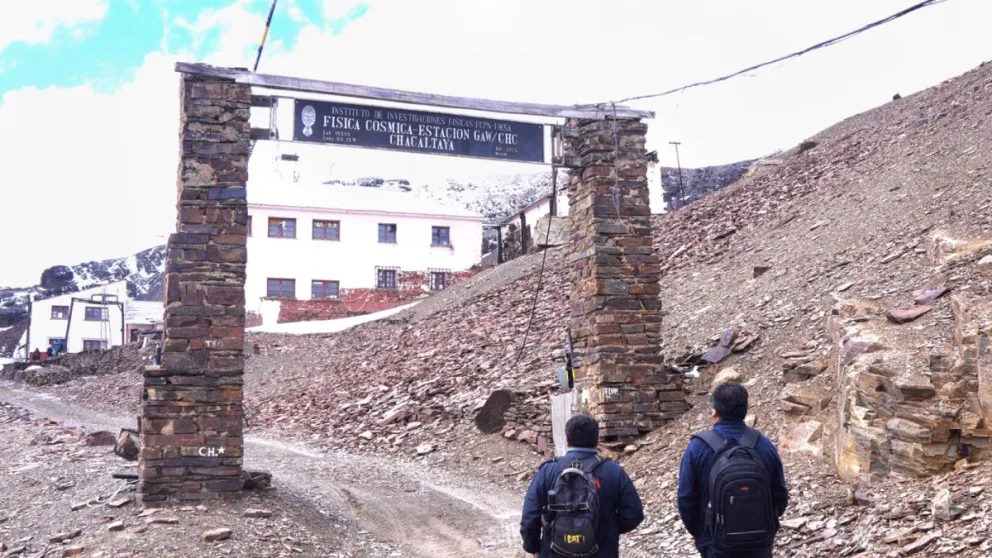 Una imagen de la estación de investigación que opera en la montaña. Foto: UMSA 