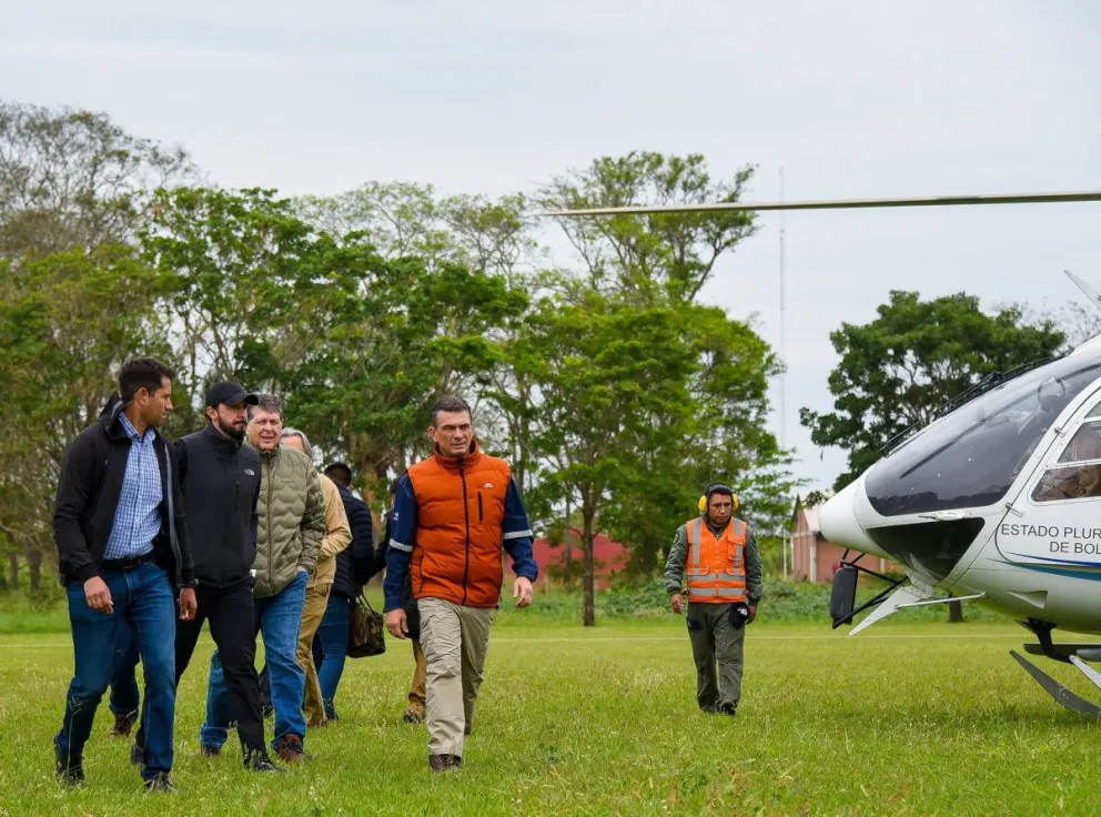 El presidente Rodrigo Paz en Okinawa, Santa Cruz. Foto: RRSS del mandatario
