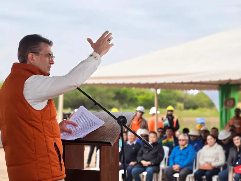 Paz durante una actividad este martes. Foto: Of. del Presidente 