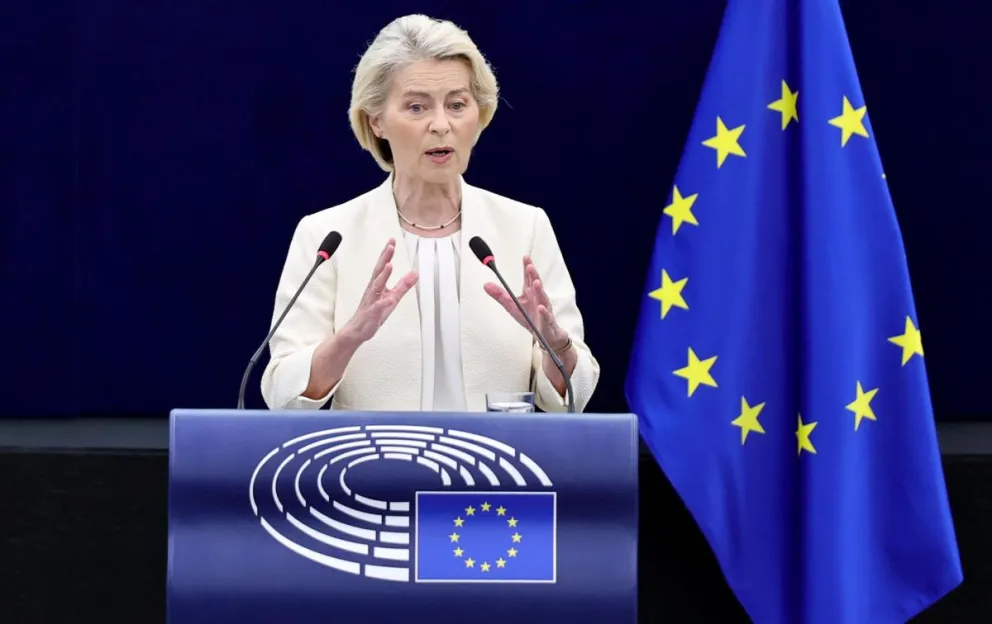 Ursula von der Leyen, presidenta de la Comisión Europea. Foto: EFE  