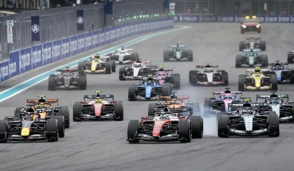 El inicio de una de las competencias de Fórmula Uno en la temporada 2026. Foto: EFE