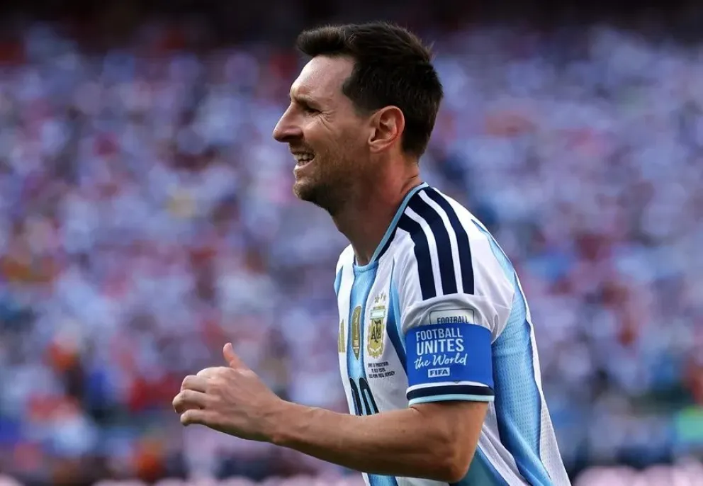 El argentino Lionel Messi en un partido anterior con la selección argentina. Foto: EFE