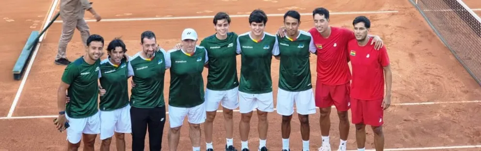 El equipo Bolivia de gran actuación en la Copa Davis. Foto: Sports 360