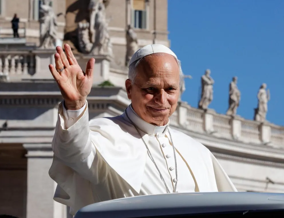 El papa León XIV, el pasado 16 de septiembre a su llegada a la audiencia general semanal en la Plaza de San Pedro, Ciudad del Vaticano. Foto: EFE