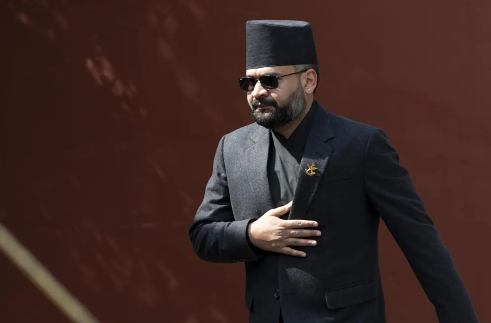  El primer ministro de Nepal, Balendra Shah, fotografiado en Katmandú. Foto: EFE
