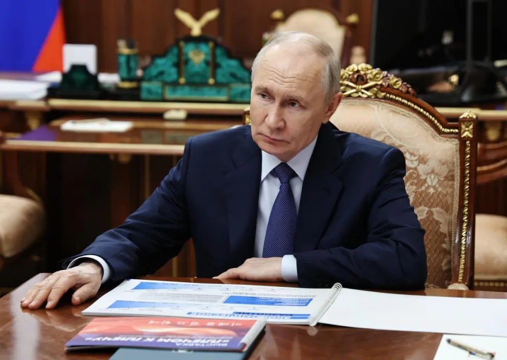 El presidente ruso, Vladímir Putin, el pasado miércoles 16 de septiembre en el Kremlin de Moscú, Rusia. Foto: EFE
