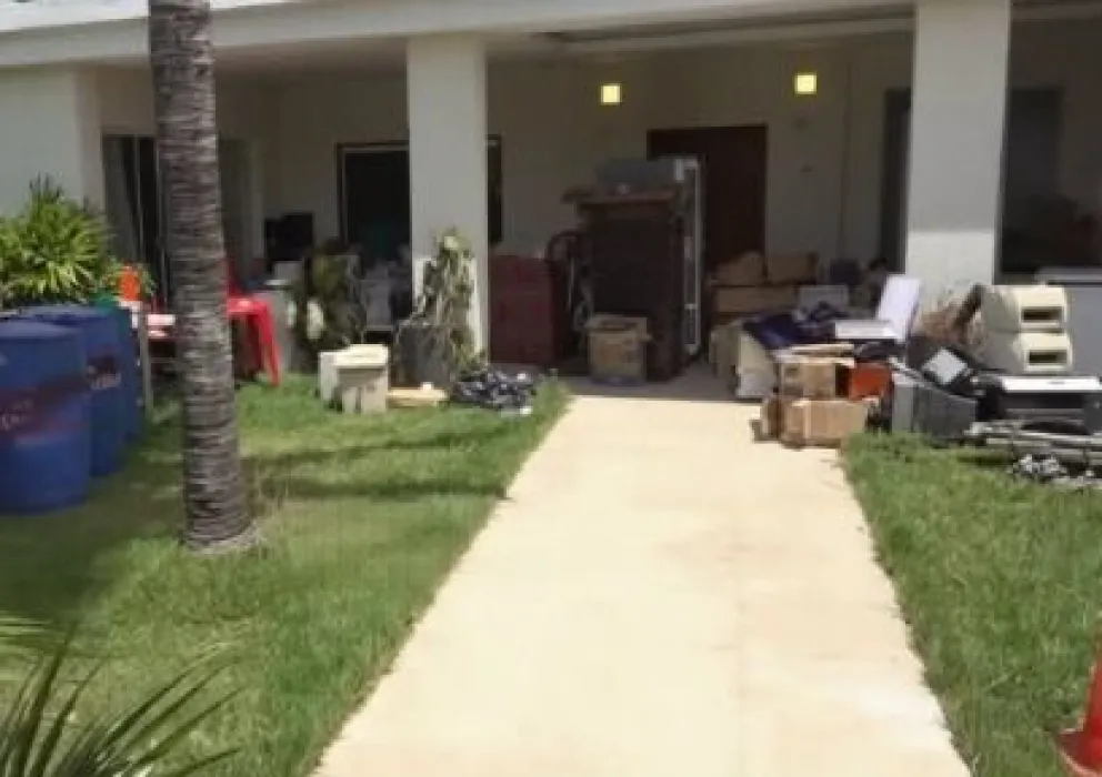 Parte del interior de la casa de Sebastián Marset. Foto: RRSS
