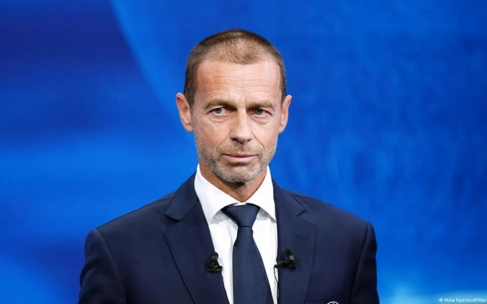 El presidente de la UEFA, Aleksander Ceferin. Crédito: DW