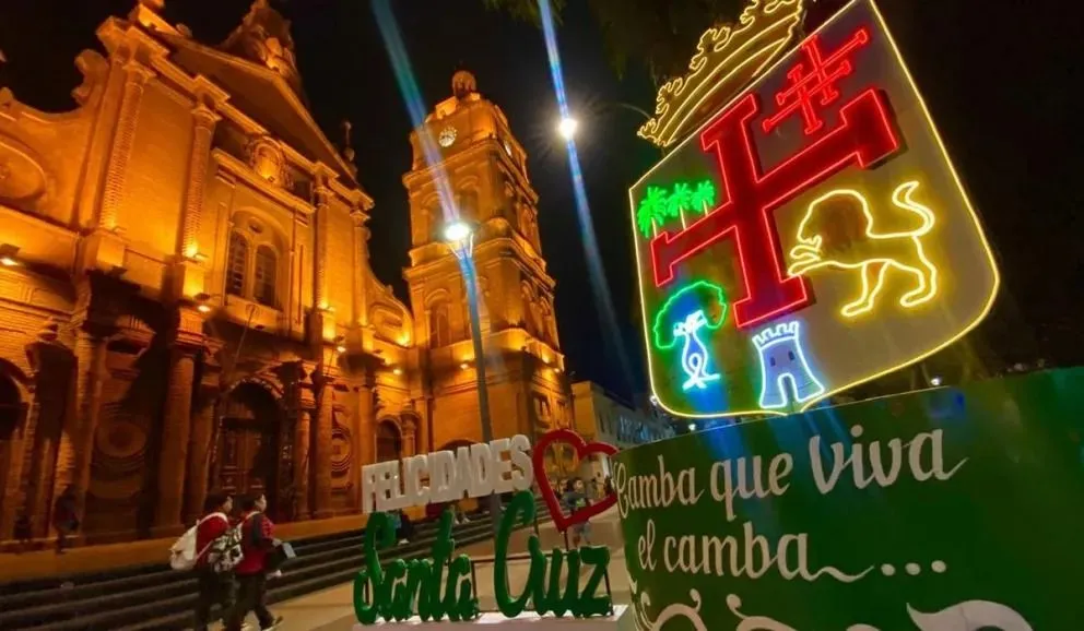 La plaza 24 de Septiembre en Santa Cruz. Foto: El Día