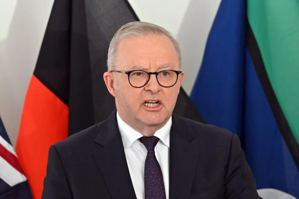 El primer ministro australiano, Anthony Albanese, este miércoles en Nueva York. Foto: EFE