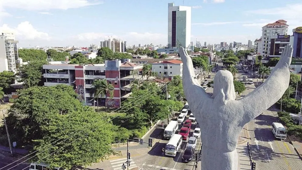 Imagen del emblemático Cristo Redentor, símbolo de la capital cruceña. Foto: Correo del Sur.

