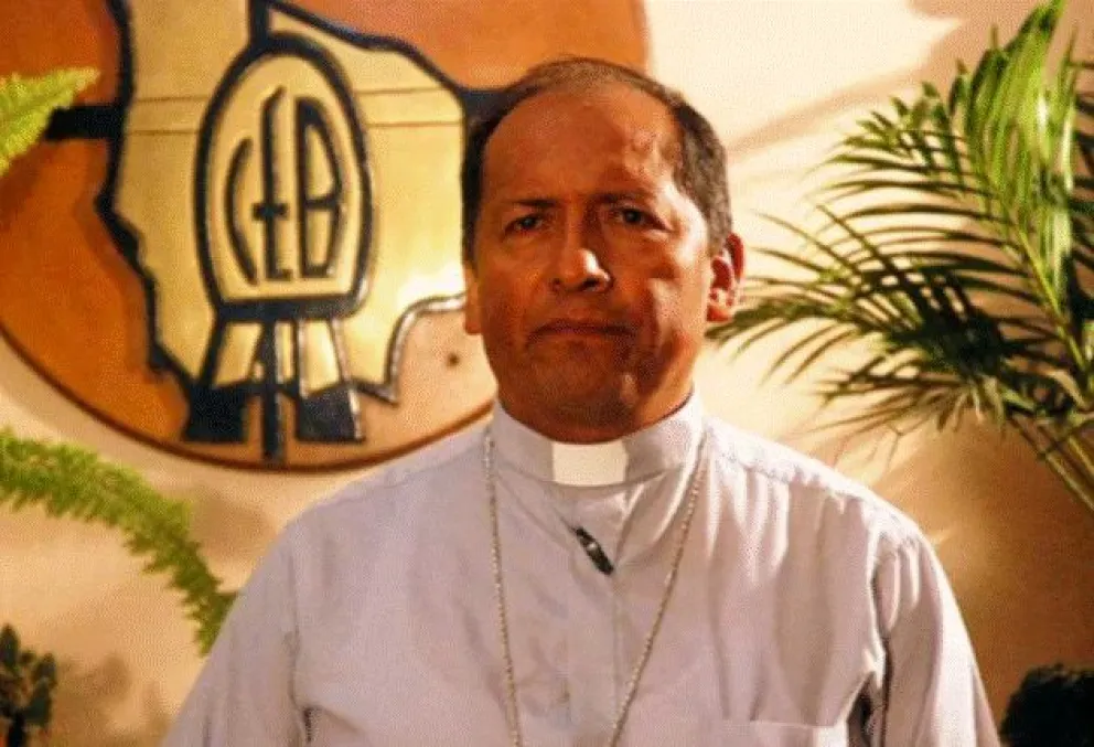 El monseñor Ricardo Ernesto Centellas Guzmán, arzobispo de la Arquidiócesis de Sucre. Foto: Red Uno