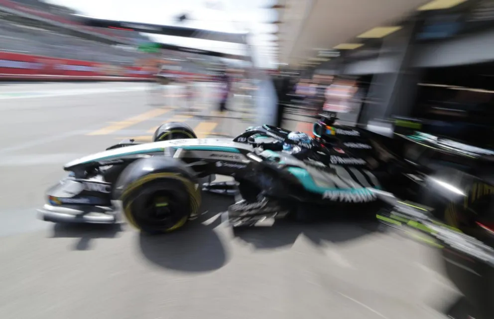 El inglés George Russell (Mercedes). Foto: EFE.